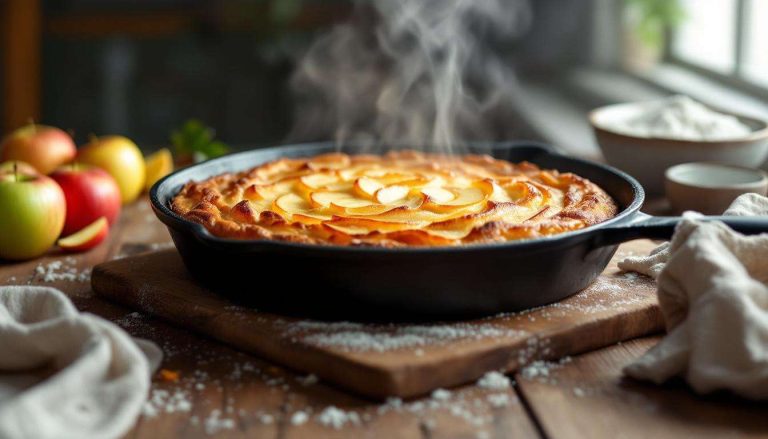 « J’ai testé ce gâteau aux pommes à la poêle : 15 minutes chrono pour un dessert qui fait fondre »