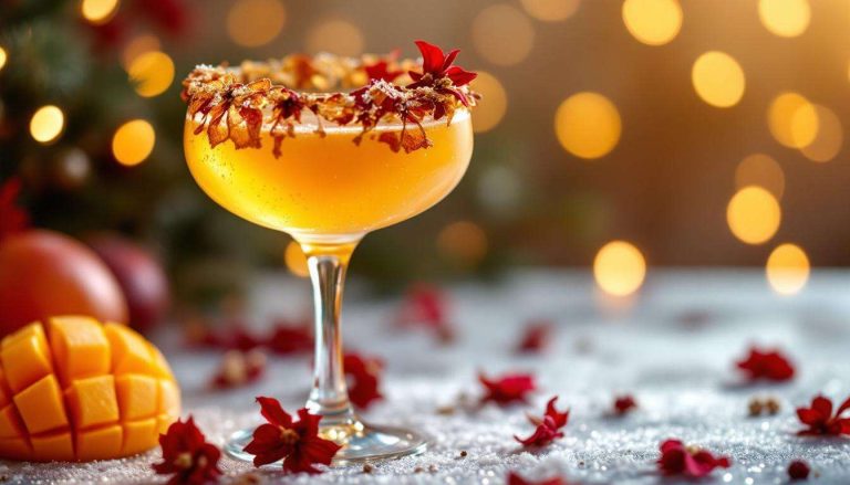 Ce cocktail chic à base de mangue est tout ce qu’il vous faut pour Noël