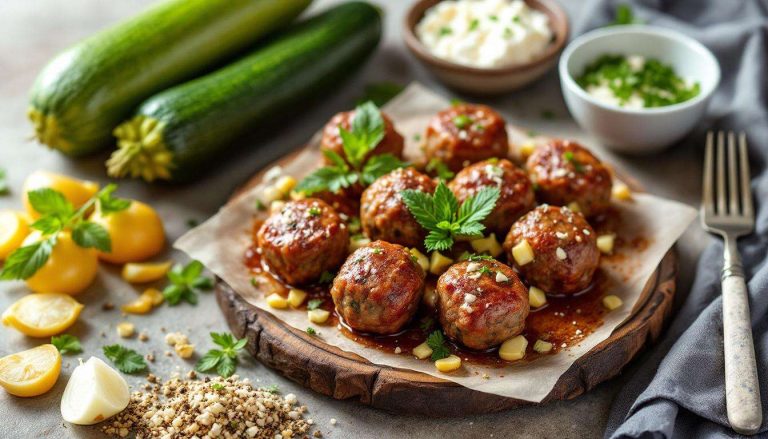 Moelleuses et parfumées, ces boulettes d’agneau au chèvre et courgettes vont devenir un classique à table