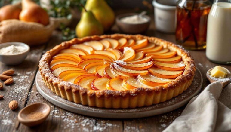 Cette tarte aux poires toute simple aurait pu sortir du four de votre grand-mère… et vous allez fondre dès la première bouchée