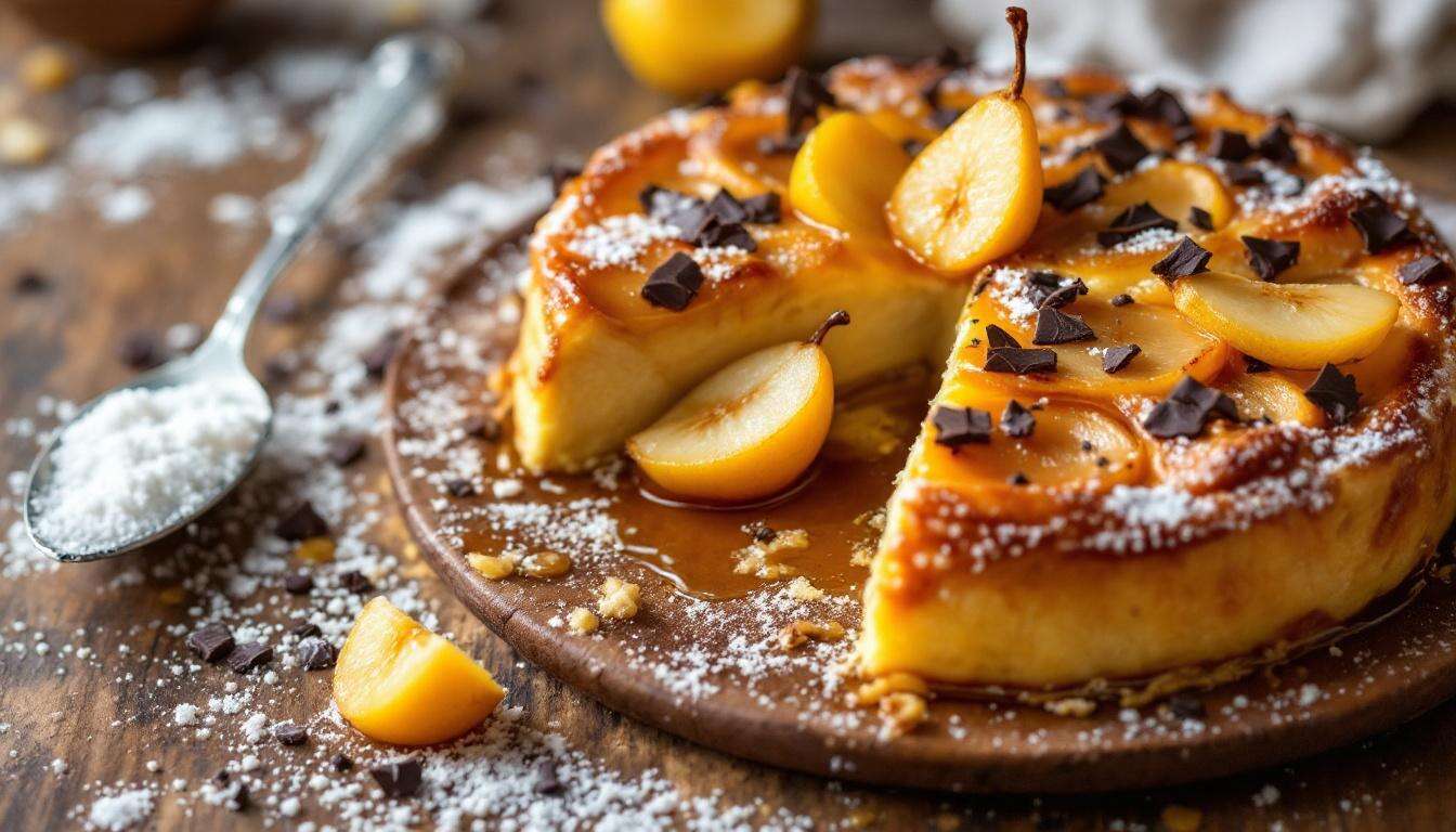 Fondant aux poires, cœur coulant et croûte dorée : un dessert élégant et plein de douceur