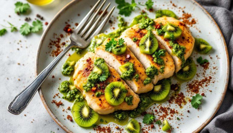 Ma recette poulet sauce kiwi façon chimichurri