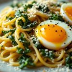 Boudin vert émincé en carbonara de chou kale : la pasta belgo-italienne surprenante qui fonctionne à merveille