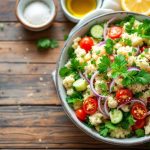 Taboulé de chou-fleur cru aux herbes : la version sans gluten et sans cuisson parfaite pour un ftour léger