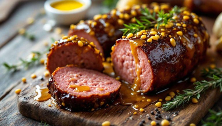 Boudin vert rôti entier au four avec moutarde et miel : la cuisson lente de 40 minutes qui change tout