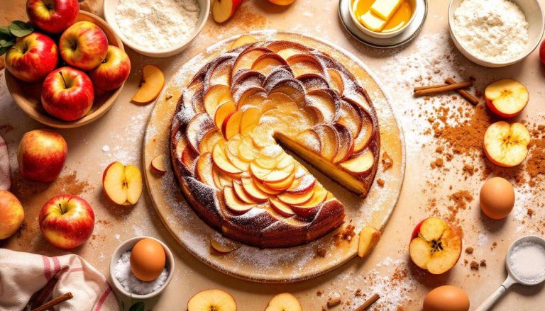 Gâteau invisible aux pommes : la recette qui utilise plus de fruits que de pâte et laisse tout le monde perplexe
