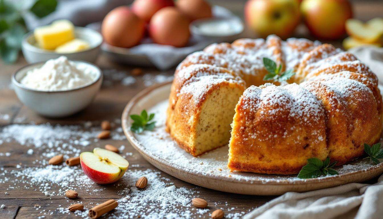 Gâteau aux pommes ? Essayez notre version à la farine d’amande
