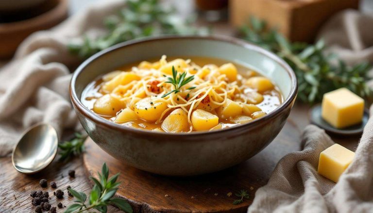 Les pommes de terre façon soupe à l’oignon, la recette 100 % réconfortante