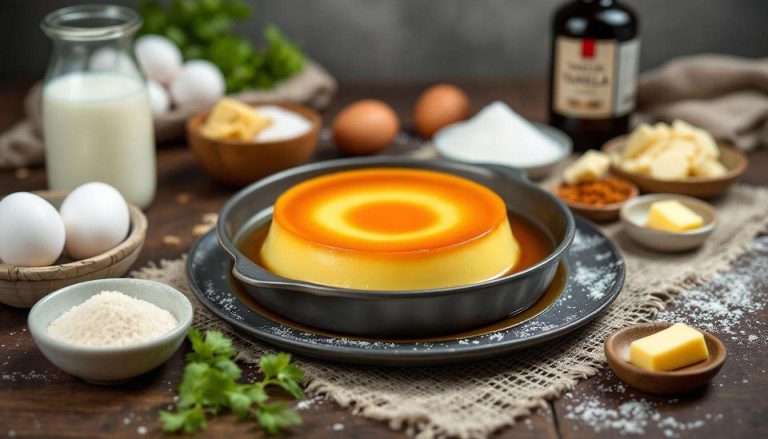 Ce flan léger sans pâte cartonne : prêt en 5 min, fondant à souhait !
