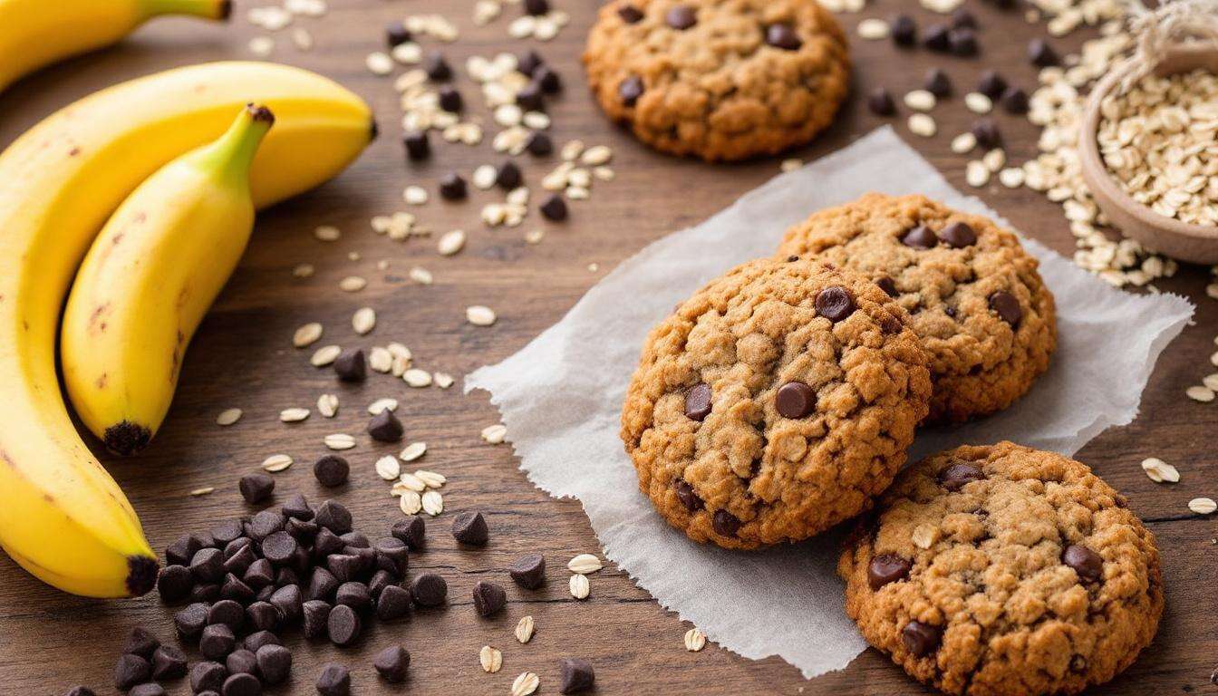 Cookies aux flocons d’avoine : la recette gourmande sans beurre ni sucre avec seulement 3 ingrédients