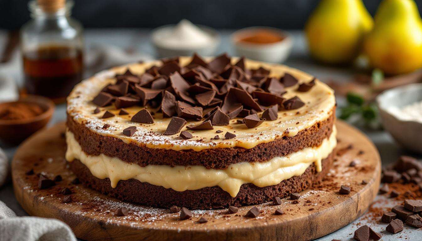 Encore plus fondant qu’un cake : ce dessert poire-chocolat risque bien de vous rendre accro !