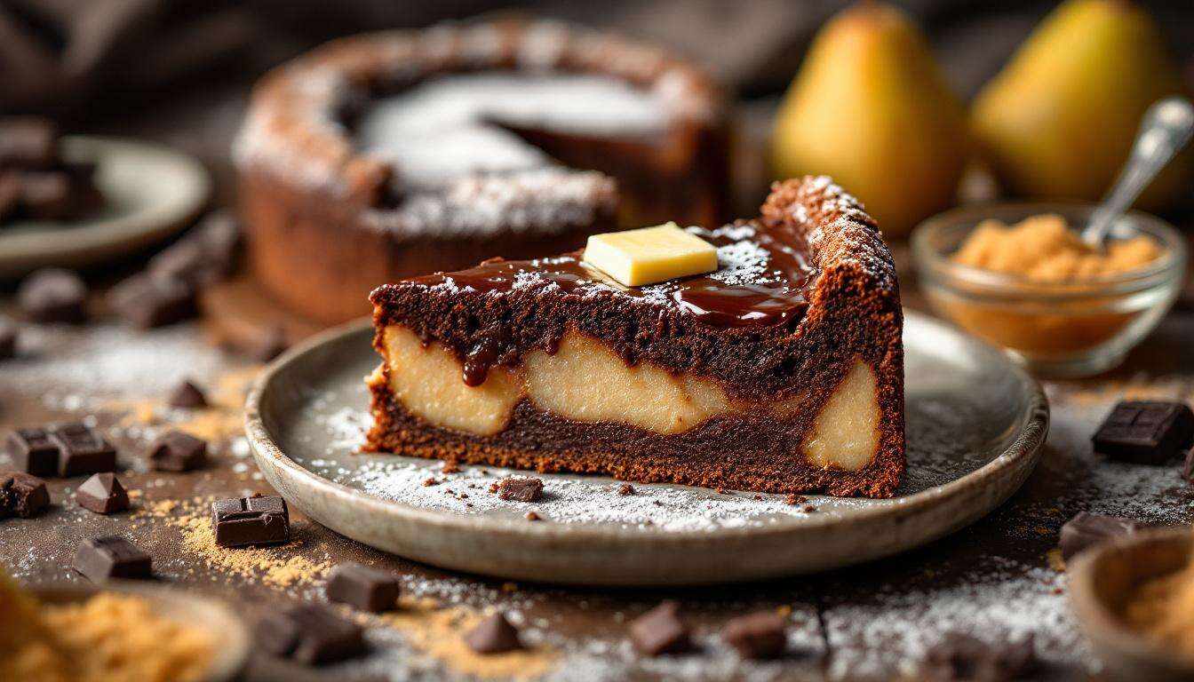 Un dessert poire-chocolat plus fondant qu’un cake classique