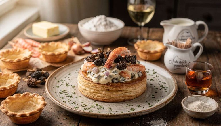 Vol-au-vent de langoustines et morilles séchées pour 4 personnes – Recettes